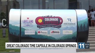 Largest community time capsule makes stop in Colorado Springs