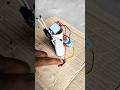 generate a DC motor fan with machis for switch and battery #automobile #electricmotor #experiment