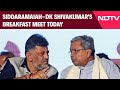 Karnataka News | Amid Power Tussle, Siddaramaiah-DK Shivakumar's Breakfast Meet Today