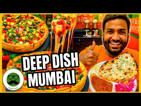 Mumbai's ULTIMATE Deep Dish Pizza & Street Food FEAST! Pani Puri, Kulche & More | Veggie Paaji
