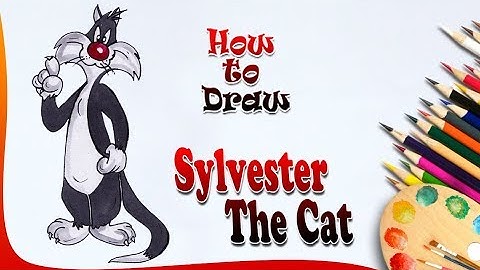 How to draw Sylvester the cat | Looney Tunes drawing | Easy drawing step by step