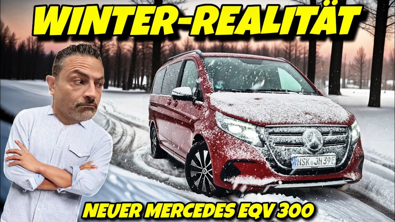Elektro - Stress im Winter? Neuer Mercedes EQV 300 im Megatest. Reichweite Ladezeit uvm.