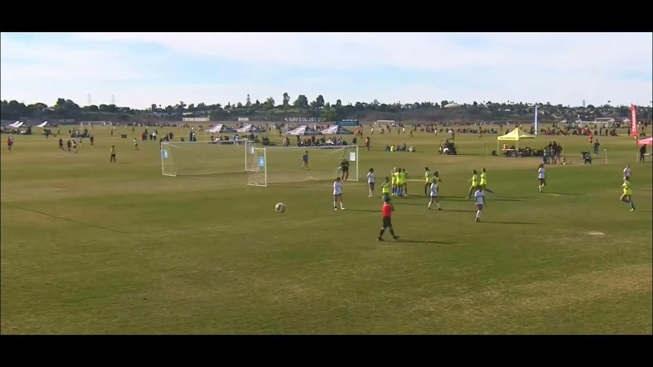 Mia Jojo Valdez 2025 SoCal Blues ECNL Surf Cup 2023 Cross and