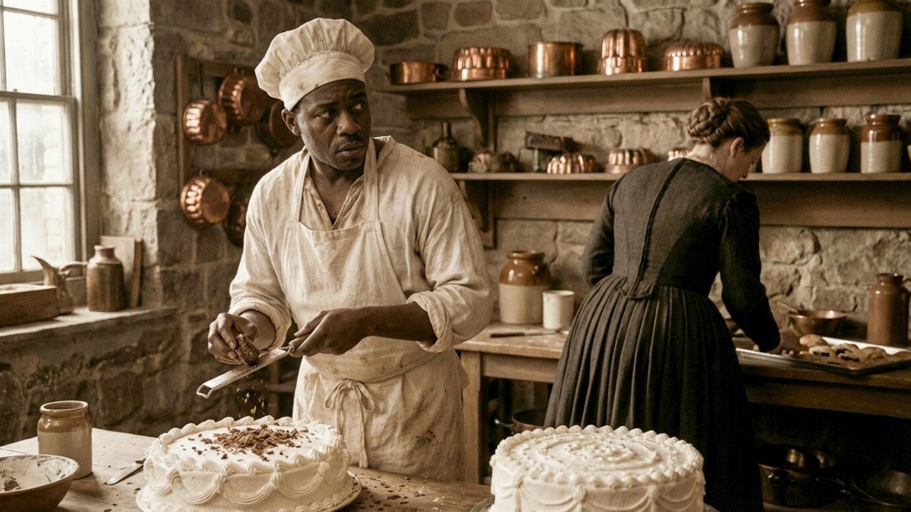 L'Esclave PÂTISSIER qui a râpé des CROÛTES DE VARIOLE sur le gâteau : Le Dessert de Peau Morte !