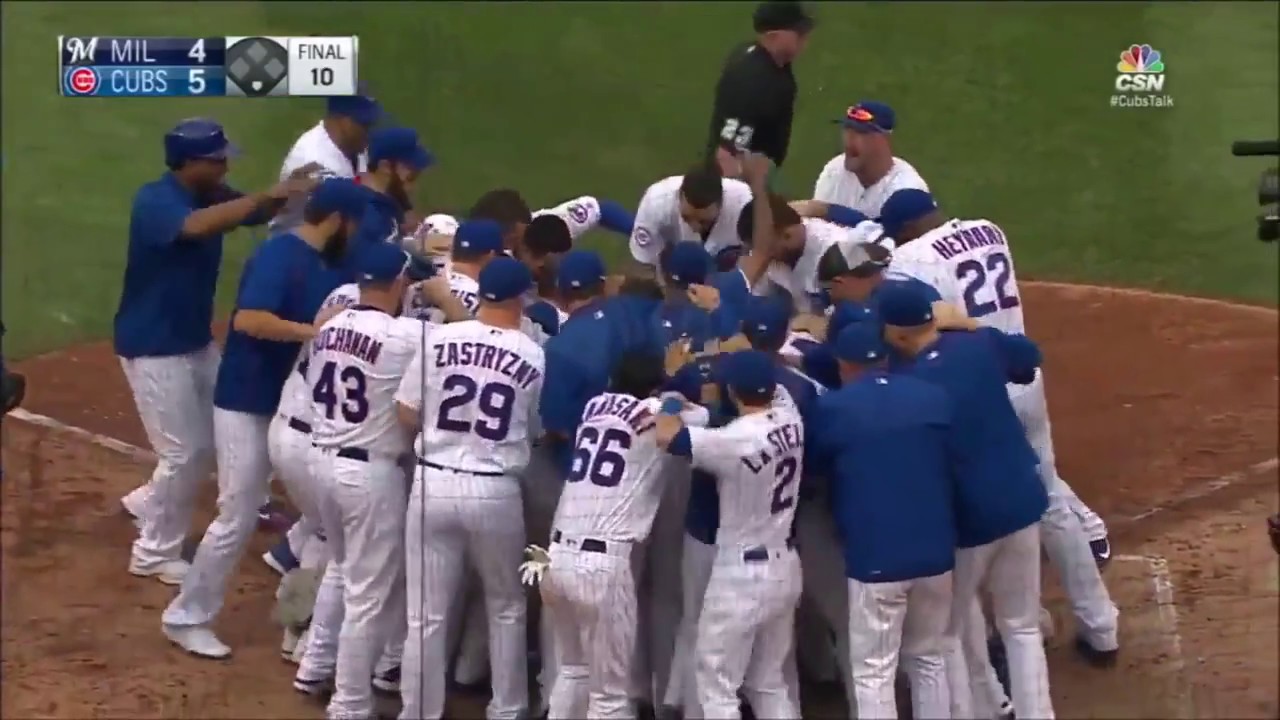 MLB Cubs Walk Offs 2016