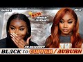 How To: BLACK TO COPPER AUBURN HAIR 🚫 NO DAMAGE | NEW Bleach Method 2022 | Laurasia Andrea Wig