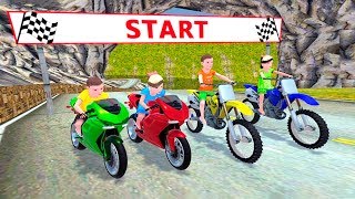 Kids MotorBike Rider Race 2 by KidRoider - Android Gameplay screenshot 1