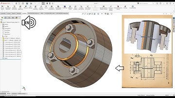 Coupling SolidWorks Tutorial! Revolved Boss/Base step by step!