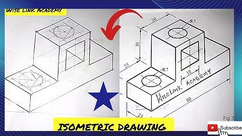 Step-by-Step Isometric Projection Without AutoCAD | Well Explained | #wiselinkacademy