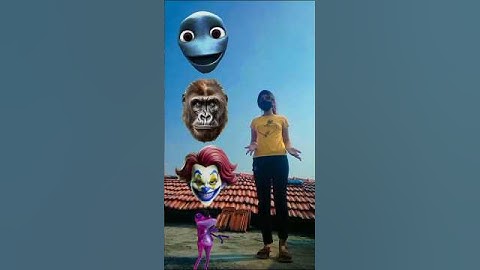 Upin ipin head to dancing frog., joker,gorilla& red dame tu cosita - magic vfx