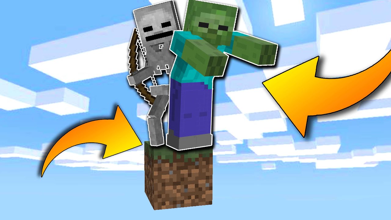 Minecraft, ale přežívám s příšerama jen na 1 BLOKU!😱🔥#2