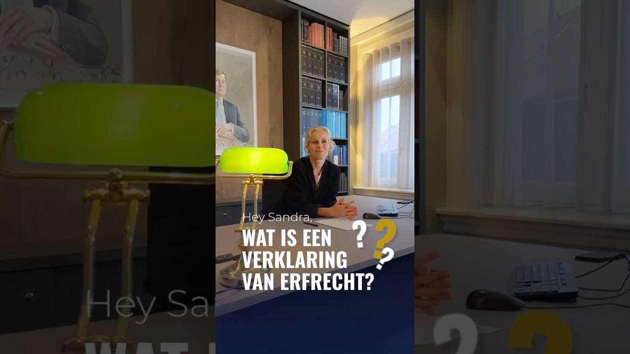 Wat is een verklaring van erfrecht