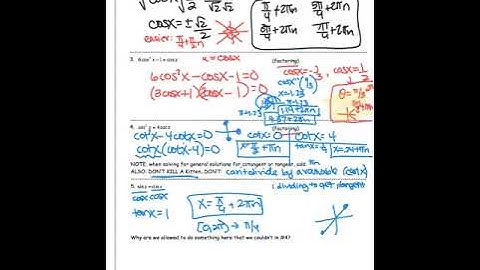 5.3 solving trig equations -