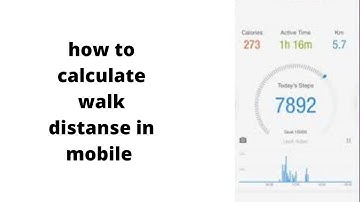 How to calculate Running or Walking Speed and distance by android mobile