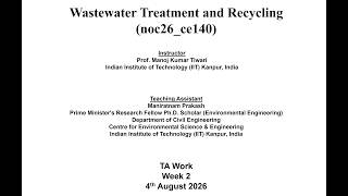 Week 2 | Wastewater Generation & Sewage Quantity Estimation | Population Forecasting| NOC26_CE140