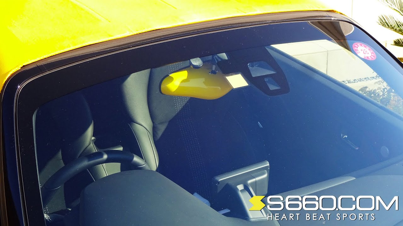 ズームエンジニアリング モナコミラー240単体 イエロー S660取付用  