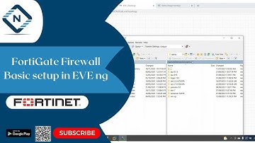 FortiGate Firewall Basic setup in EVE ng | Video# 0 | Networkforyou