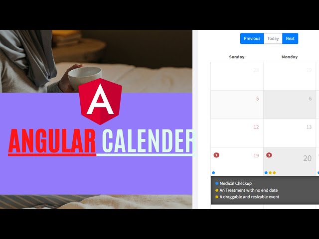 How to use Angular Calendar npm | Demo + Code