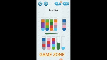 water sort puzzle level 66 #game #GAMEZONE #puzzlelevel66