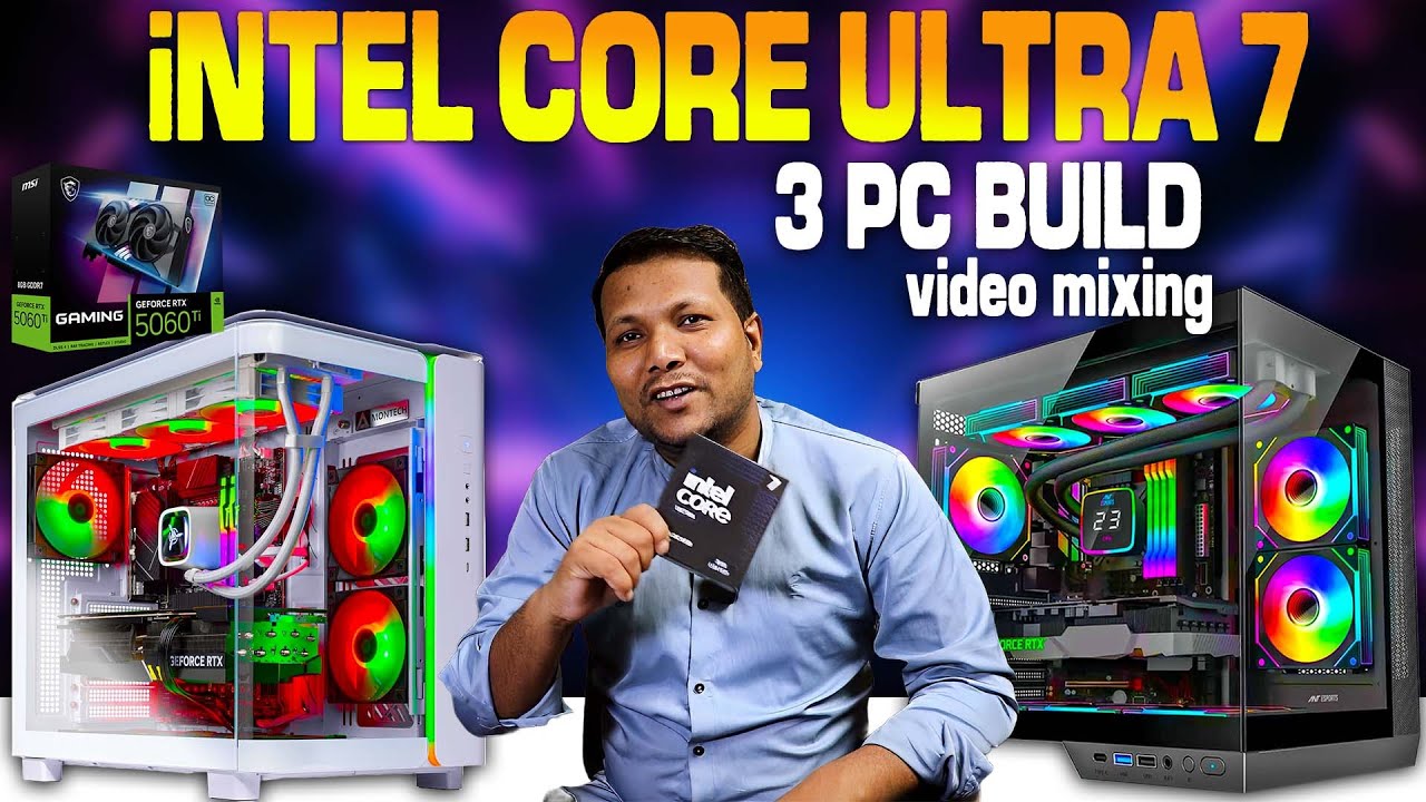 intel core ultra 7 245K PC build AMD Ryzen 5 PC Z890 auros motherboard ...