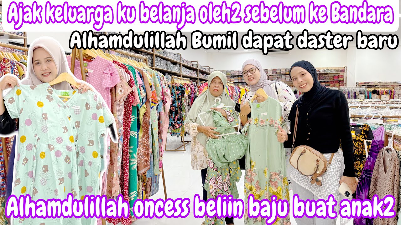 AJAK KELUARGA KU BELANJA OLEH2 SEBELUM KE BANDARA || ALHAMDULILLAH BUMIL DAPAT DASTER BARU 