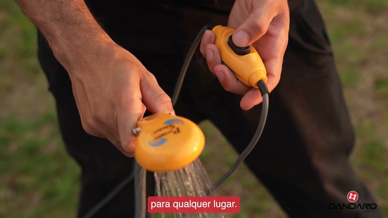 Ducha con Bomba de 12V Carchet. Para Camping, playa, campo. 