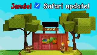 WOW! SAFARI HARVEST UPDATE DI GROW A GARDEN ROBLOX