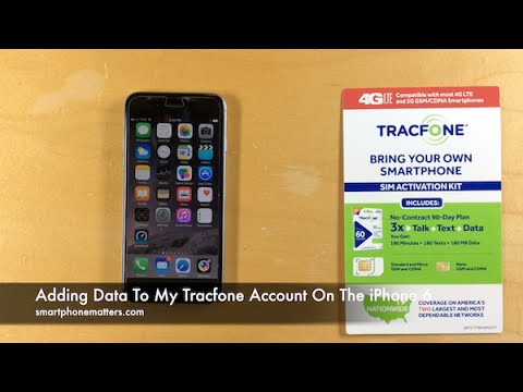 Adding Data To My Tracfone Account On The iPhone 6