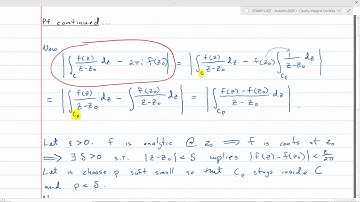Complex Variables: Cauchy Integral Formula