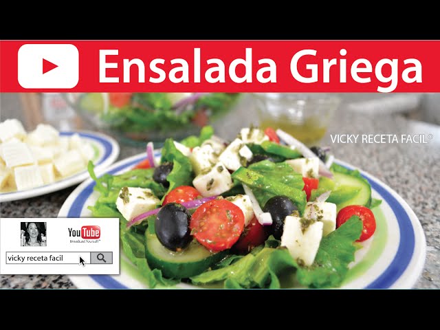 ENSALADA GRIEGA | Vicky Receta Facil - YouTube
