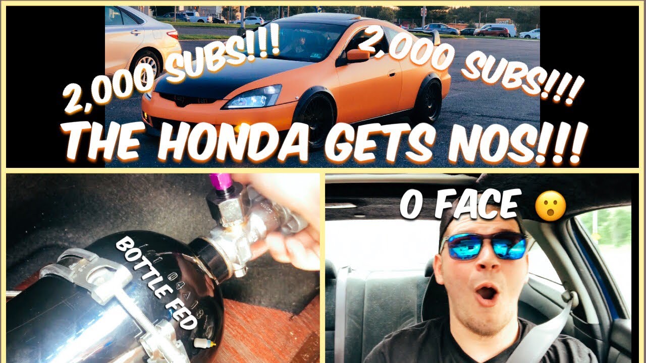 NOS HONDA ACCORD [NITROUS OXIDE] YouTube
