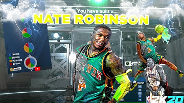 NBA2K20 NATE ROBINSON BUILD- 65 BADGES UPGRADES-DEMIGOD POINT GUARD!BEST BUILD 2K20