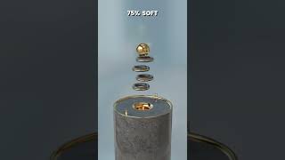 0% vs 100% Softness : Satisfying Sphere Soft Body Physics Falling Into Hole