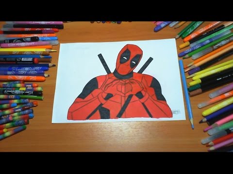 deadpool-new-coloring-pages-for-kids-colors-superheroes-coloring-colored-markers-felt-pens-pencils