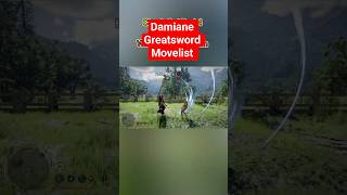 (Part 3) Damiane Greatsword Move List - Crimson Desert #shorts