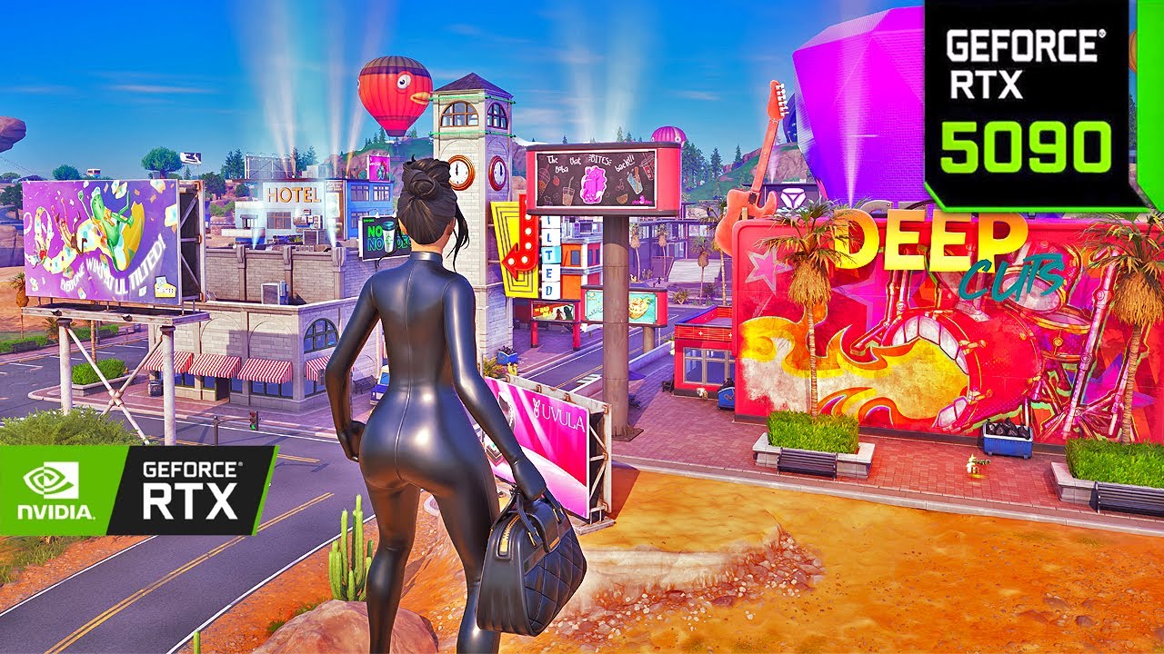 Fortnite Kim Kardashian Skin Gameplay | RTX 5090 4K MAX Graphics + Ray Tracing ON 