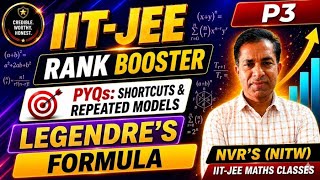 Legendre's Formula (Finding Exponent) | IIT-JEE & EAPCET PYQ'S