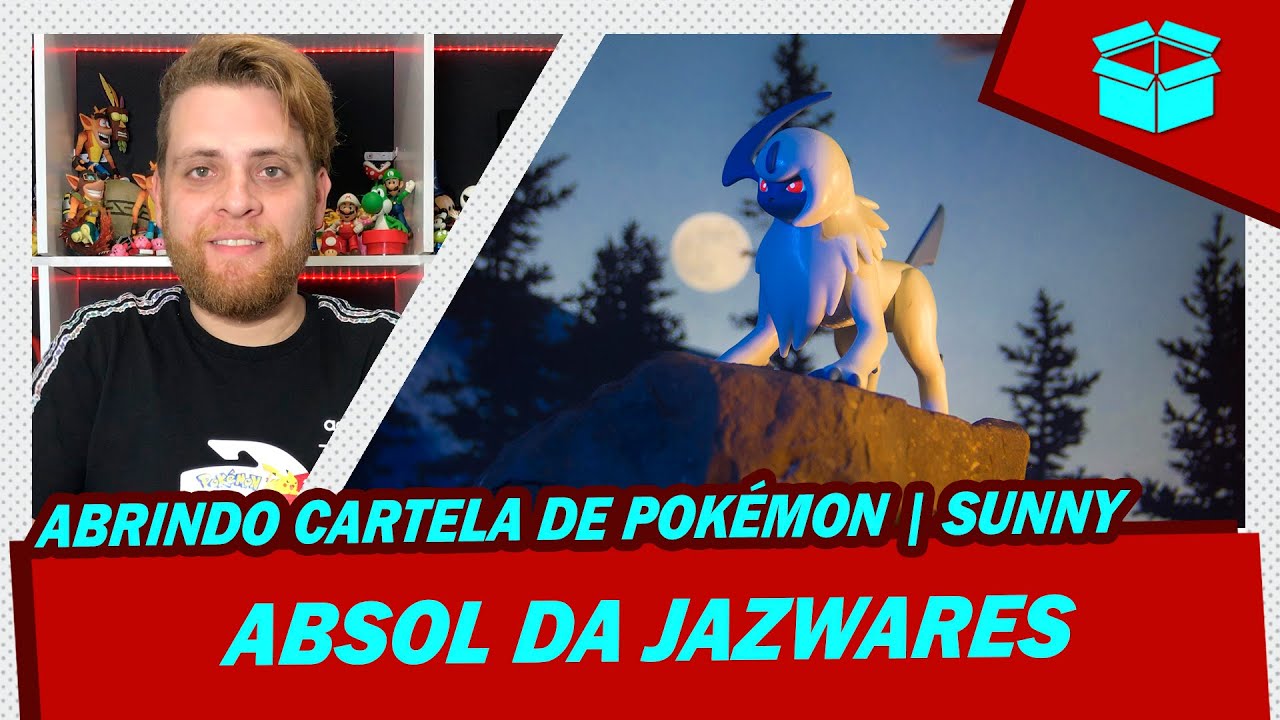 ABRINDO CARTELA DE POKÉMON | ABSOL | JAZWARES | SUNNY BRINQUEDOS | 