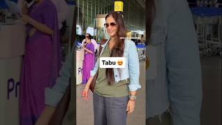 Tabu Spotted At Airport #bollywood #trending #fashion #tabu