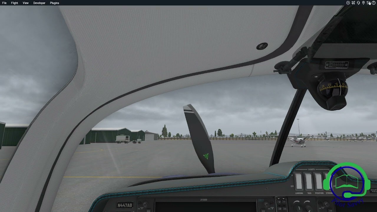X-Plane Frame Rate Display