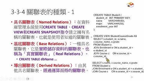 資料庫系統 (Database System 2025) Database03-cheng  關聯式資料庫模型 E-R diagram Part V