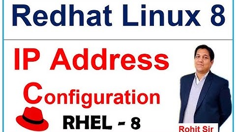 Linux-8 | RHEL-8- IP Address Configuration in linux-8 | What is IP Address | What is "nmtui" Command