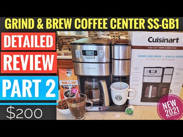DETAILED REVIEW PART 2 Cuisinart 12 Cup Coffee Center Grind & Brew
