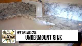 HOW TO CUT OUT UNDERMOUNT SINK || UNDERMOUNT SINK FABRICATION