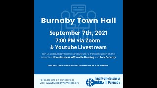 Burnaby Town Hall  - Sept. 7, 2021 @ 7:00 PM