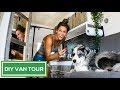 BEAUTIFUL Rustic DIY Sprinter Conversion | Travel Couple | VAN TOUR