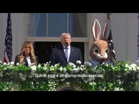 Video Trump e Melania partecipano all'Easter Egg Roll a Casa Bianca: Usa non sono mai andati meglio