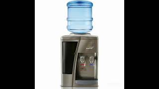 NutriChef 5 Gallon Kitchen Office Countertop Hot and Cold Water Cooler Dispenser NutriChef 5 Gallon Kitchen Office Countertop Hot and Cold Water Cooler Dispenser