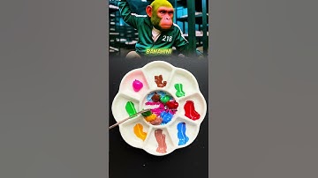 Italian Brainrot Squid Game Color Mixing (Part 21) #brainrot #colormixing #squidgame