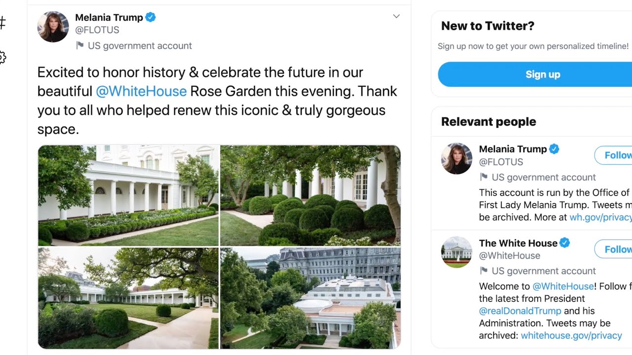 First Lady Melania Trump White House Rose Garden Renovation Revealed Aug 22 2020